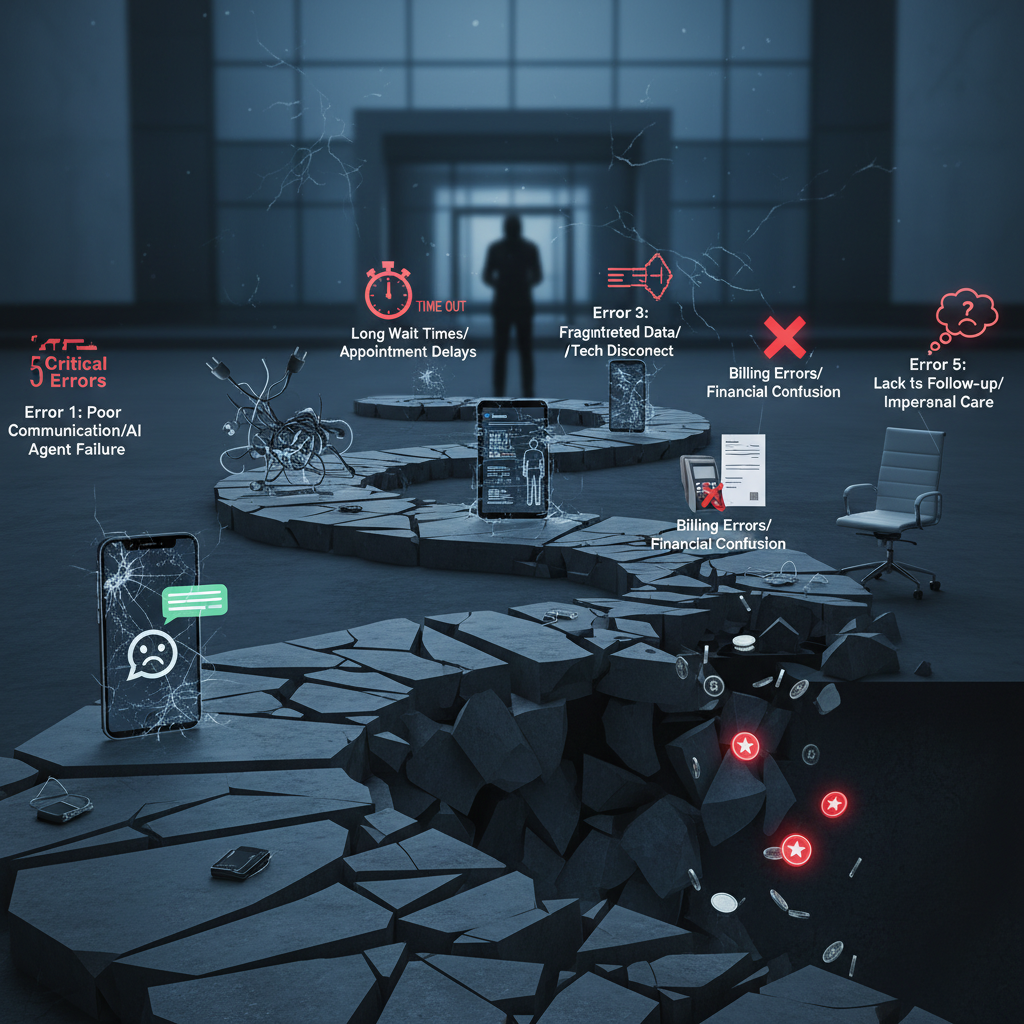 Leia mais sobre o artigo Clínicas: 5 Erros Fatais na Jornada do Paciente que Drenam Seu Faturamento