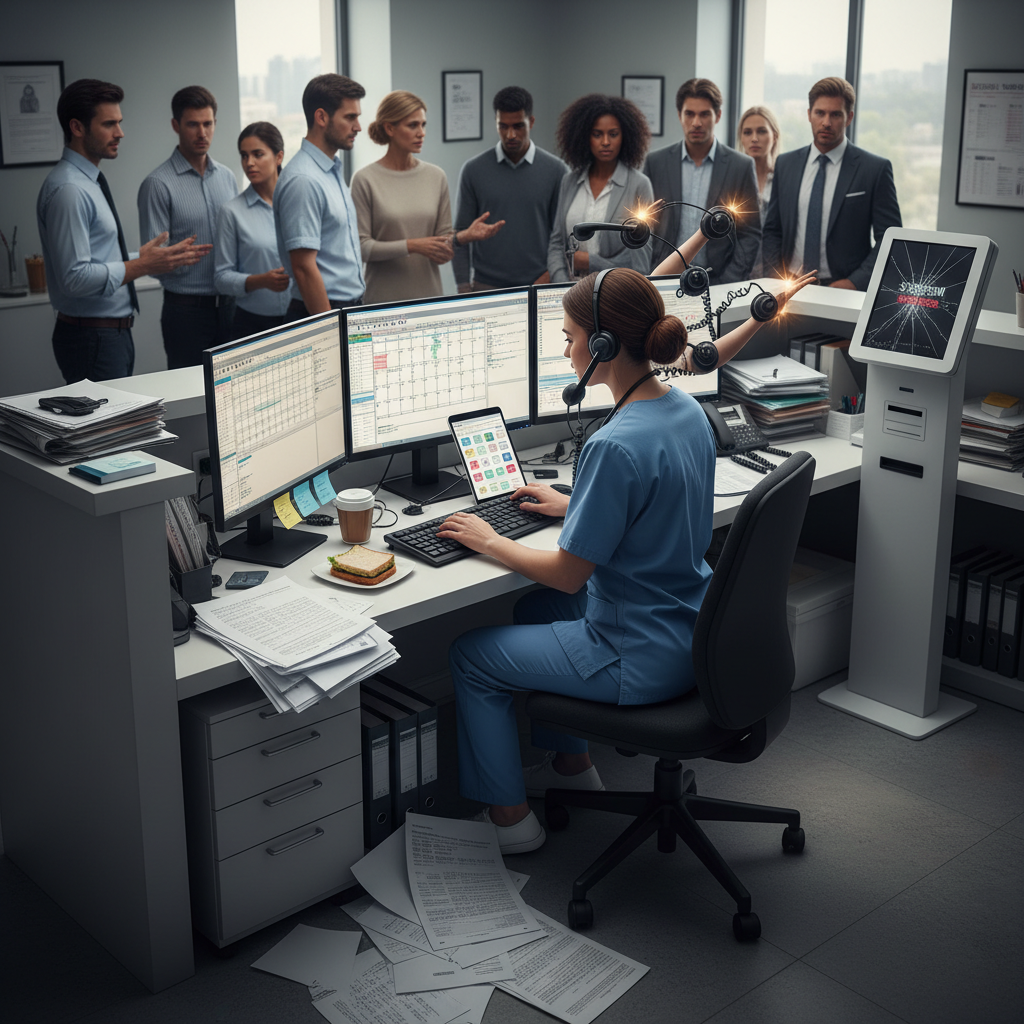 Leia mais sobre o artigo Secretária Sobrecargada? Descubra 5 Causas e Desbloqueie Sua Recepção